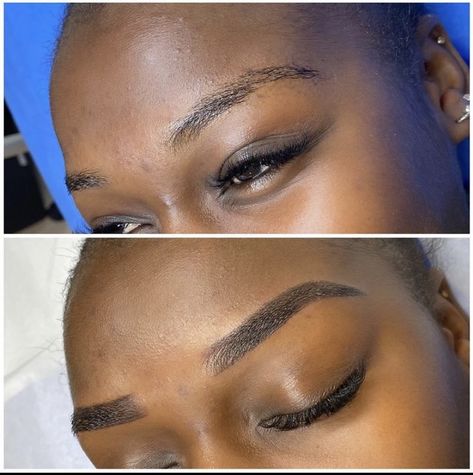 Eyebrow Tint And Shape, Eyebrow Tinting Black Women, Tint Eyebrows, Micro Blading, Ombre Eyebrows, Skin Aesthetics, Sew In Hairstyles, Eyebrow Tinting, Perfect Eyebrows