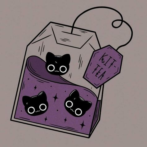 Kawaii Spooky Art, Halloween Aesthetic Doodles, Horror Cute Art, Cute Spooky Drawings Easy, Cute Spooky Doodles, Spooky Cat Drawing, Purple Cat Drawing, Cute Pink Drawings, Cute Spooky Drawings