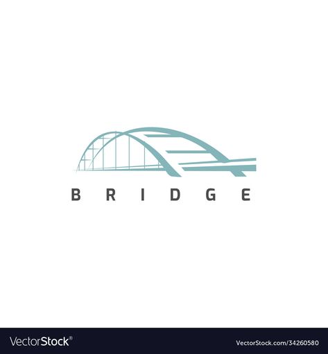 Bridge Logo Design, Bridge Vector, Graphic Moodboard, Road Bridge, Ppt Design, Consulting Logo, Vector Template, Covered Bridges, Logo Design Template