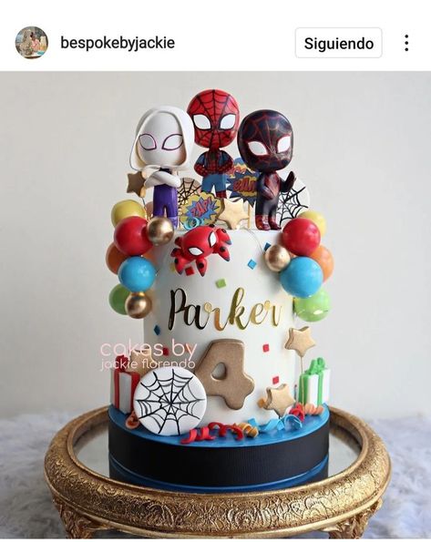 3rd Birthday Spiderman Cake, Spidey Birthday Party Cake, Spin Cake Spiderman, Spidey Friends Birthday Cake, Spidie And Friends Cake, Spidey And Amazing Friends Party, Spidy And Friends Cake Birthday Boys, Spidy Birthday Cakes, Spidey And His Friends Cake