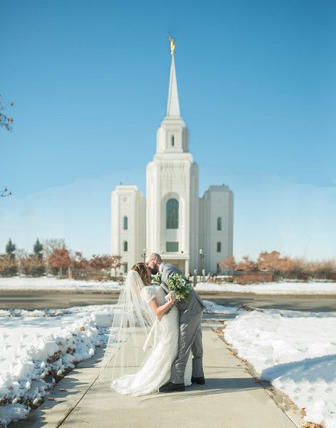 Brigham City Temple Wedding | Wedding Photos | Stacey Marble Photography | Winter Wedding Brigham City Temple Wedding, Brigham City Temple, Lds Weddings Reception, Marble Photography, Brigham City Utah, Lds Temples Wedding, Lds Wedding, Utah Bride, Photography Winter