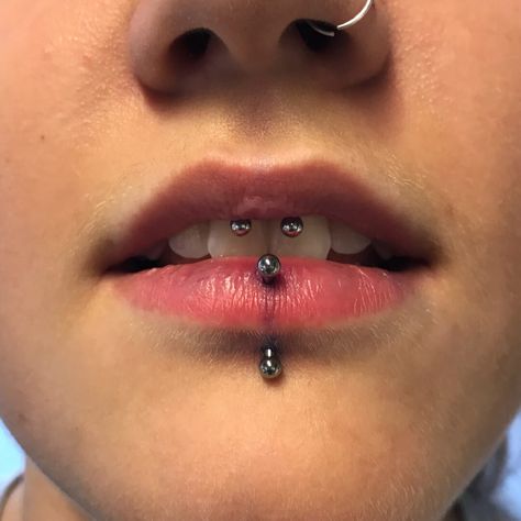 A labret piercing is one of the few body piercings that traces its origin back to ancient times.. The tips of jewelry used are visible above the tip of the nose and under the tip of the nose.. It is situated on the tip of the nose vertically.. Clear jewelled surgical steel labret with push in top 6 review (s) sold individually £4.99 new internally threaded titanium labret with bezel set gem top sold individually £11.99 basic.You can look new details of Piercing Nose Labret by click this link : v Labret Piercing Ring, Piercing Placement, Web Master, Vertical Labret Piercing, Mouth Piercings, Vertical Labret, Ear Piercings Helix, Labret Jewelry, Labret Piercing