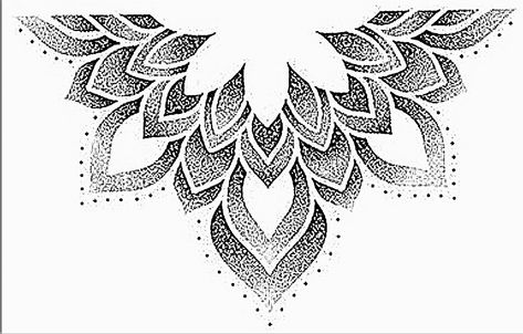 Diy Dot Art, Stipple Mandala Tattoo, Dot Mandala Tattoo, Mandala Dot Tattoo, Dot Work Tattoo Mandala, Dot Work Mandala Design, Mandala Throat Tattoo, Dot Work Mandala Tattoo, Mandala Dotwork Tattoo Design