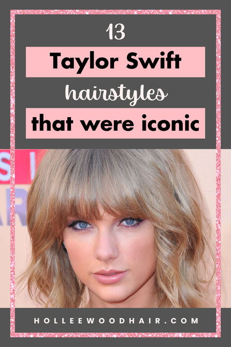 13 Taylor Swift hairstyles that were iconic Taylor Swift Hair Short, Taylor Swift Reputation Hair, Country Curls, Taylor Swift Hair Bangs, Taylor Swift Short Hair, Taylor Swift Haircut, Taylor Swift Hairstyles, Taylor Swift Bangs, Iconic Taylor Swift