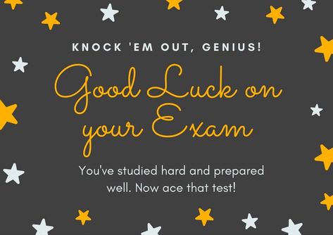 Exam Encouragement Quotes, Good Luck Messages For Exams, Wishes For Exam, Exam Encouragement, Exam Good Luck Quotes, Exam Wishes Good Luck, Best Wishes For Exam, Finals Care Package, Friendship Gifts Diy