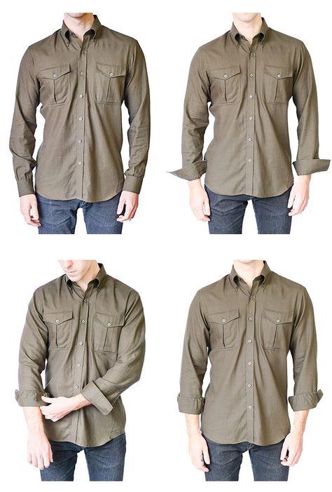 The Proper Way To Roll Your Shirt Sleeves #beige #clothing #outerwear #sleeve #collar #jacket #dressshirt #shirt #pocket #khaki Rolled Sleeves Men, Egypt Ootd, Beige Clothing, How To Roll, Shirt Folding, Safari Shirt, Adventure Outfit, Shirt Pocket, Shirt Cuff