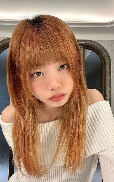 Blonde Asian, Hair Nutrition, Strawberry Blonde Hair Color, Long Healthy Hair, Hair Color Chart, Strawberry Blonde Hair, Japanese Hairstyle, Models Makeup, Long Hair With Bangs