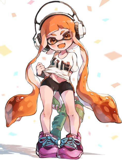 Inkling Girl, Tomboy Art, Nintendo Splatoon, Splatoon 2 Art, Splatoon Comics, Manga Anime One Piece, Youtube Art, Cool Anime Pictures, Video Game Art