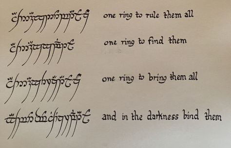 Soooo I got some calligraphy pens for Christmas... Lord Of The Rings Language, Lord Of The Rings Elvish Writing, Lotr Calligraphy, Lord Of The Rings Writing, Word Board Quotes, Lotr Elvish, Tolkien Elvish, Elvish Writing, Elvish Language