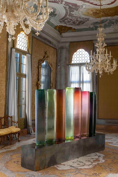 The Most Inventive Examples of Murano Glass Seen at the Venice Glass Fair | Architectural Digest Venetian Glass Chandelier, Glass Blowing At Home, Venice Moodboard, Venice Trip, Venice Glass, Murano Venice, Rich Rich, Colorful Lamps, Elegant Living Room Decor