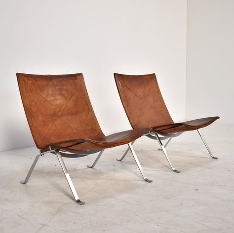 Pk22 Chair, Office Objects, Soft Furniture, Mies Van Der Rohe, Barcelona Chair, Mid Mod, Butterfly Chair, Lounge Chairs, Vintage Design