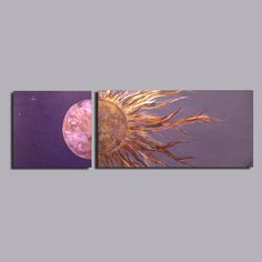 Very Large Sun and Moon Custom Painting Set. $375.00, via Etsy. Arte Inspo, Arte Sketchbook, Wall Frame, Art Inspiration Painting, Painting Art Projects, Sun And Moon, Diy Art Painting, Diy Canvas Art, Frame Decor