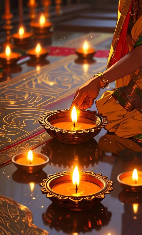 #DiwaliKiRoshni | #diwali | #festive | #wallpaper | #wallpaperforyourphone | #diwaliaesthetic | #diya Diwali Hindu, Festive Wallpaper, Diwali Diyas, Diwali Candles, Wallpaper For Your Phone, Candle Light, Diwali, Good Morning, Candles