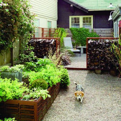 Grass Free Yard. I love how orderly this is and I think it would be great for a small urban backyard! Creekside Landscaping, Backyard Grass Alternative, Lawn Free Yard, Grass Alternative, Low Water Landscaping, Gravel Landscaping, No Grass Backyard, Drawing Simple, Have Inspiration