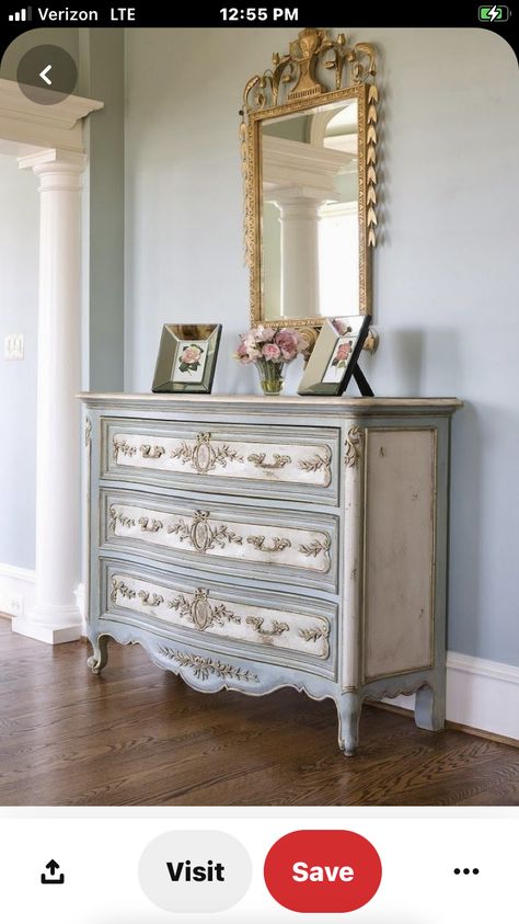 French Country Bedrooms, Shabby Chic Dresser, Shabby Chic Bedrooms, Country Bedroom, Country Furniture, Refurbished Furniture, Chic Bedroom, French Furniture, Shabby Chic Homes