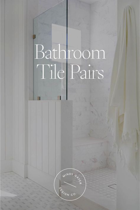 Today on the blog, we're sharing bathroom tile pairings in a range of colors and styles to help guide your next bathroom remodel! If you've been in search of bathroom tile combinations or the best bathroom tiles for walls and floors, this post is for you. Head to our blog to see all of our bathroom tile design ideas! One Tile Bathroom Ideas, Light Colored Shower Tile Ideas, Master Bathrooms Remodel Ideas, Tile Trends 2024 Bathroom, Home Depot Tile Bathroom, Tiles Combination For Bathroom, Bathroom Tile Combinations Design Trends 2023, Shower And Floor Tile Combo, Bathroom Tiles Design Ideas Patterns