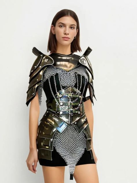 Medieval Ancient Cuirass Armor, Brave Lady Armor,chainmail Armor, Cosplay Armor, Sca Armor, Larp Armor, Fantasy Armor, Gift for Women. - Etsy Belgium Women’s Armor, Lady Armor, Joan Of Arc Costume, Armor Fantasy, Fantasy Ball, Sca Armor, Knight Outfit, Chainmail Armor, Armor Cosplay