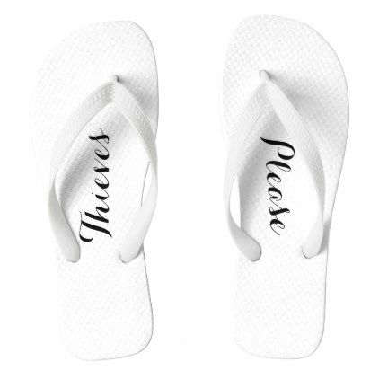 #"Thieves Please" flip flops - #womens #shoes #womensshoes #custom #cool Groom Beach Wedding, Beach Wedding Flip Flops, Bride Flip Flops, Beach Wedding Bride, Flip Flop Images, Beach Wedding Groom, Wedding Flip Flops, Wedding Gifts For Bride And Groom, Top Wedding Trends