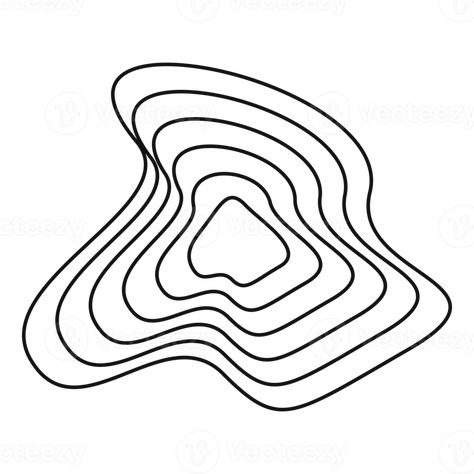 Waves Line, Organic Forms, Organic Form, Organic Shapes, Free Png, Line Art, Royalty, Royalty Free, Illustrations