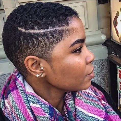 Tapered Haircuts for Women | Black Beauty Bombshells Tapered Haircut For Women, Fade Haircut Women, Big Chop Hairstyles, Big Chop Natural Hair, Short Natural Haircuts, Short Shaved Hairstyles, Twa Hairstyles, Tapered Natural Hair, Natural Hair Cuts