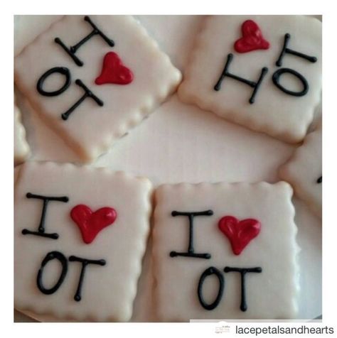 11 Ways to Celebrate OT Month! Occupational Therapy Cookies, General Practice Doctor, Month Ideas, Appreciation Ideas, Graduation Parties, Month Gifts, Occupational Therapist, Employee Appreciation, Graduation Cakes