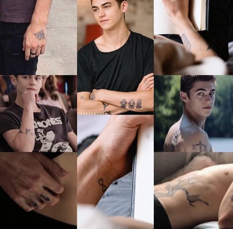 https://twitter.com/hessanators/status/1081242665637822464/photo/1 After Movie Hardin, Glyph Tattoo, Triangle Tattoos, Hardin Scott, After Movie, Free Tattoo, Tree Tattoo, The Infinity, S Tattoo