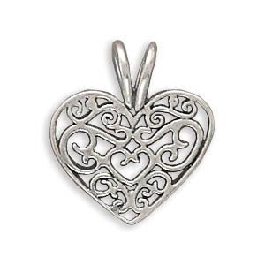 Assorted Sterling Silver Heart Charms by jewelrymandave on Etsy, $14.95 Filigree Heart, Sterling Silver Heart Pendant, Silver Heart Pendant, Sterling Silver Filigree, Bracelet Charm, Silver Filigree, Jewelry Packaging, Sterling Silver Heart, Heart Bracelet