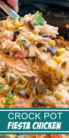 Chicken Crock Pot, Fiesta Chicken, Easy Crockpot Dinners, Crockpot Dishes, Crockpot Recipes Slow Cooker, Dinner Recipes Crockpot, Crock Pot Cooking, Chicken Dishes Recipes, Busy Family