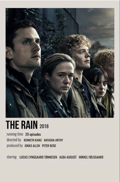 minimal polaroid movie poster for the rain The Rain Movie, The 100 Poster, Polaroid Movie Poster, Romcom Movies, Old Movie Posters, Iconic Movie Posters, Film Posters Minimalist, Polaroid Poster, Film Posters Vintage