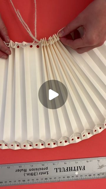 Rosi de Ruig | Lampshades on Instagram: "Pleated lampshade shenanigans in the studio today ❤️ #handmade #pleated #paper #lampshades #lighting #design #rosideruig" Diy Paper Pleated Lampshade, Vintage Circus Theme, Pleated Lamp Shades, Pleated Lampshade, Paper Lampshade, Diy Lamp Shade, Circus Theme, Vintage Circus, Lamp Shades