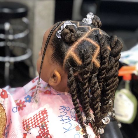 Easy Protective Styles For Kids, Kids Quick Hairstyles Black, Kids Twist Hairstyles Children Hair, Black Kids Hairstyles Girls Easy, Easy Hairstyles For Black Girls Kids, Easy Kids Hairstyles Black Natural, Natural Hairstyles For Black Kids Simple, Black Baby Girl Hairstyles, Baby Girl Hairstyles Curly