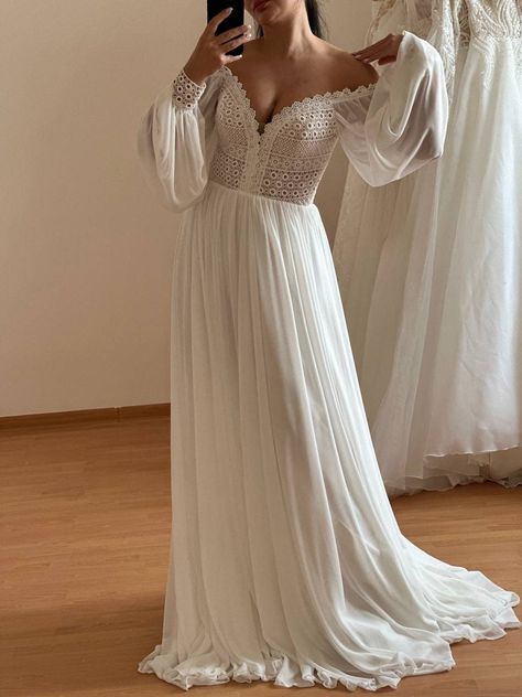 Bridal robe lace