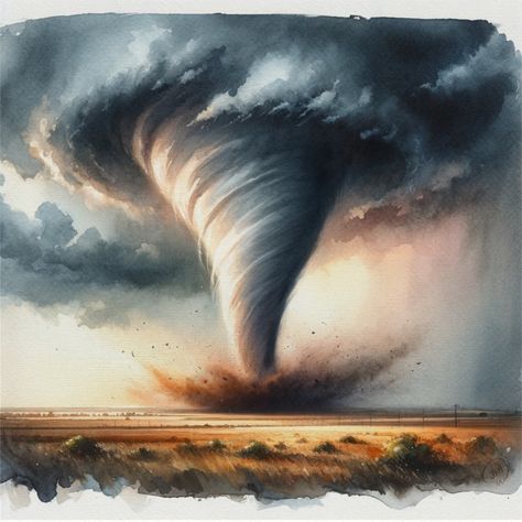 🌪️🌾 Day 13 of our Elemental Magic brings the raw power of a Tornado! Watch as a formidable funnel dances across the plains, hurling dirt and debris into the swirling chaos above. This Procreate masterpiece captures the intense energy and dynamic movement of nature’s formidable force. Let’s channel this whirlwind of creativity into our art today! 🎨💨 #TornadoArt #ElementalMagic #AprilArtChallenge #ProcreateStorm #Nature'sFury #PlainsPower #WhirlingWind #DebrisDance #tucumcariartcity #tuc... Movement In Nature, Tornado Drawing, Healing Place, Miracle Stories, Tornado Watch, Elemental Magic, Bow Wallpaper, Dynamic Movement, Painting Inspo