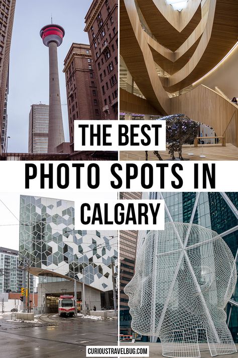 Calgary is Alberta's largest city and has some seriously beautiful architecture to photograph. Check out these top photography spots in Calgary for your next visit. Calgary Photography, Alberta Photography, Rocky Mountaineer, Alberta Travel, Banff Lake, Study In Canada, North America Travel Destinations, Instagram Places, Canada Trip