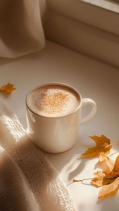 Maple Latte Recipe, Easy Coffee Drinks, Maple Latte, Fall Coffee Drinks, Homemade Maple Syrup, Recipe For Fall, Fall Coffee Table, Autumn Tea, Coffee Wallpaper