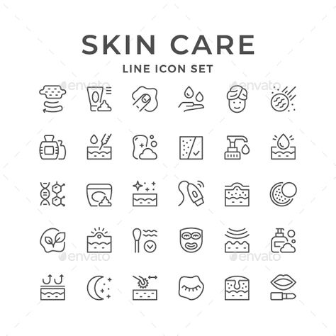 Skin Care Icon, Skincare Icon, Skin Icon, Preppy Skin Care, Skin Care List, Website Icon, Skin Care Logo, Skin Line, Skin Structure