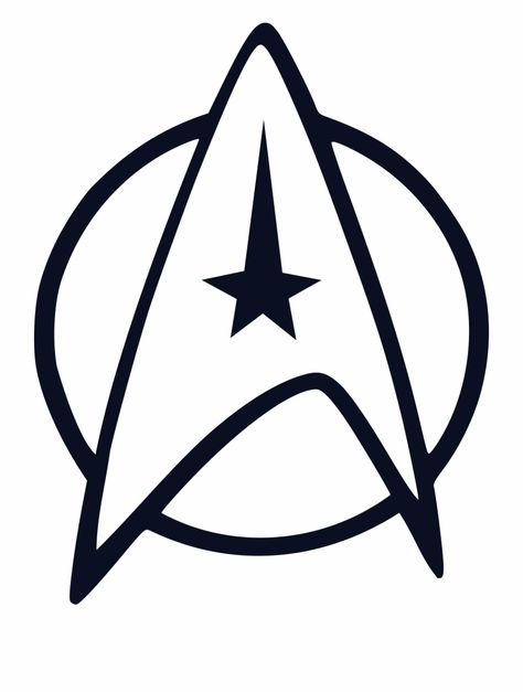 Star Trek Starfleet Logo Black And White Triangle - Clip Art Library Star Trek Symbol, Star Trek Tattoo, Star Trek Insignia, Laser Patterns, Star Trek Logo, Tattoos 2024, Cruise Attire, Star Trek Wallpaper, Logo Black And White