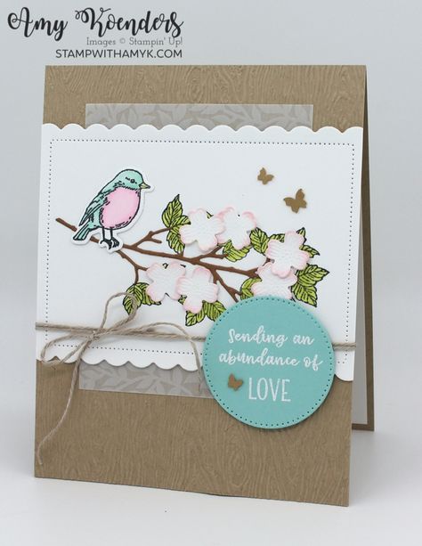 Stampin Up Seasonal Branches, Seasonal Branches, Hand Made Greeting Cards, Stampin Up Catalog, Spring Cards, Making 10, Bird Cards, Su Cards, Punch Cards