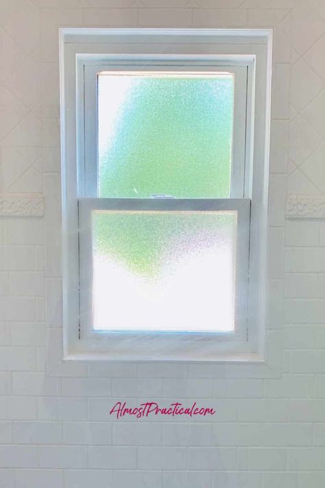 See what we did during our recent bathroom renovation with our window in the shower area. It was a design challenge but this is how we made it work. #bathroom #renovation Shower Windows Ideas, Bathroom Windows In Shower, Bathroom Window Privacy, Bathroom Window Glass, Work Bathroom, Shower Area, Window In Shower, Walk In Shower Designs, Restroom Design