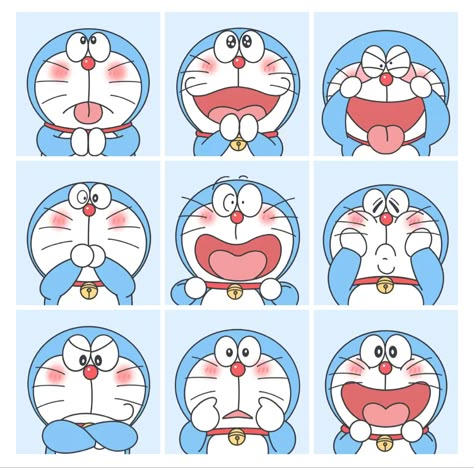 Cute Stickers Printable Kawaii Stamps, Anime Canvas Painting, Doremon Cartoon, Doraemon Cartoon, Doraemon Wallpapers, Easy Doodle, Little Drawings, Japon Illustration, Book Illustration Art