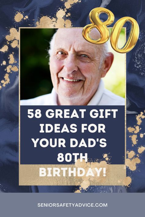 Here are 58 of the best 80th birthday gift ideas for men! You won't have to spend much time guessing and trying to figure out what to get him! We got you covered. Creative 80th Birthday Gifts, Ideas For 80th Birthday Party Dads, Men’s 80th Birthday Party, Male 80th Birthday Party Ideas, 80th Birthday Gifts For Dad, Dads 80th Birthday Ideas, 80 Bday Party Ideas, Gifts For 80 Year Old Man, 80th Birthday Ideas For Dad