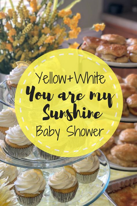 Girl Brunch, Baby Shower Decoration Ideas, Fruit And Yogurt Parfait, Baby Shower Food For Girl, Sunshine Baby Shower, Baby Shower Drinks, Girls Brunch, Sunshine Baby Showers, Baby Shower Yellow