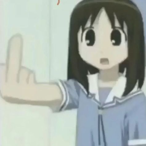 Azumanga Daioh, Emo Art, Funny Video Clips, Silly Images, Silly Pictures, Portrait Illustration, Reaction Pictures, Cute Icons, Osaka