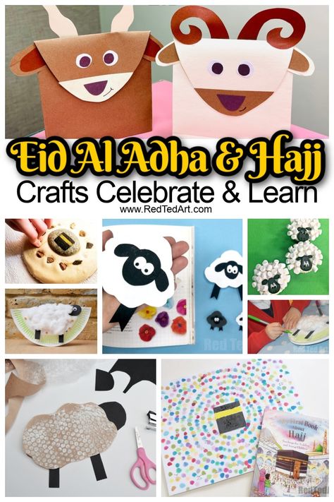 Hajj - Eid Al Adha Crafts and Hajj Activities for Kids - Red Ted Art - Kids Crafts Aidiladha Activities For Kids, Eid Adha Activities, Eid Al Adha Crafts For Kids, Eid Al Adha Activities For Kids, Hajj Activities For Kids, Eid Crafts For Kids, Hajj 2024, Diy Birthday Scrapbook, Eid Ul Adha Crafts