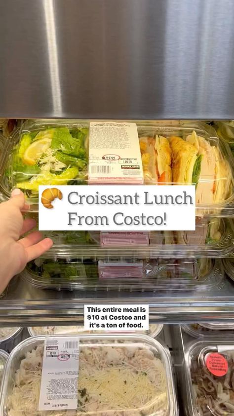 Costco Sandwiches, Crossiant Sandwich, Croissant Sandwiches, Costco Membership, Croissant Sandwich, Easy Lunch, Easy Lunches, Grocery Lists, Air Fryer