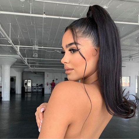 New Year Hairstyle, High Ponytail Hairstyles, Hair Ponytail Styles, Sleek Ponytail, Ponytail Styles, Sleek Hairstyles, Baddie Hairstyles, Aesthetic Hair, Ponytail Hairstyles