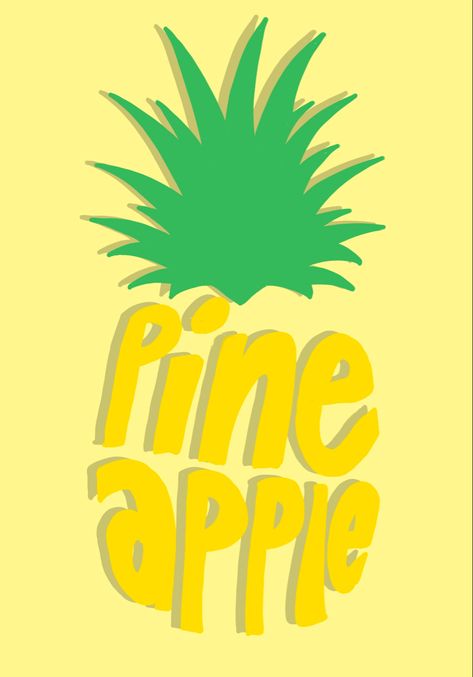 Juice Illustration Design, Pineapple Logo Design Ideas, Pineapple Graphic Design, Pineapple Illustration Design, Fruit Typography, Bullet Journal Boxes, Word Typography, Pineapple Drawing, Pineapple Illustration