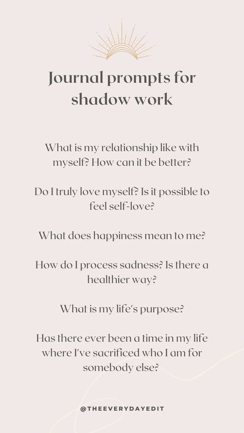 Prompts For Shadow Work, Work Journal Prompts, Shadow Work Journal Prompts, Shadow Work Spiritual, Morning Journal Prompts, Mindfulness Journal Prompts, Shadow Work Journal, Morning Journal, Journal Questions