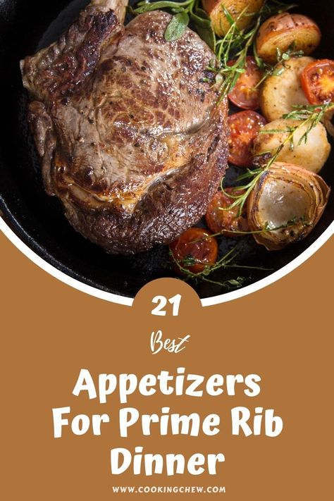 These best appetizers for prime rib dinner are the perfect way to start your upcoming feast; make a big batch for everyone as they're bound to disappear! Appetizers For Prime Rib Dinner, What To Serve With Prime Rib Holidays, Prime Rib Appetizer, Holiday Snacks Appetizers, Rib Dinner, Prime Rib Dinner, Cooked Oysters, New Years Appetizers, Cooking Prime Rib