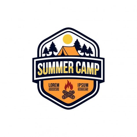 Summer Camp Badges, Summer Camp Logo, Logo Camping, Camping Logo, Camping Graphic, Camping Drawing, Camp Logo, Moonlight Photography, Vintage Camping